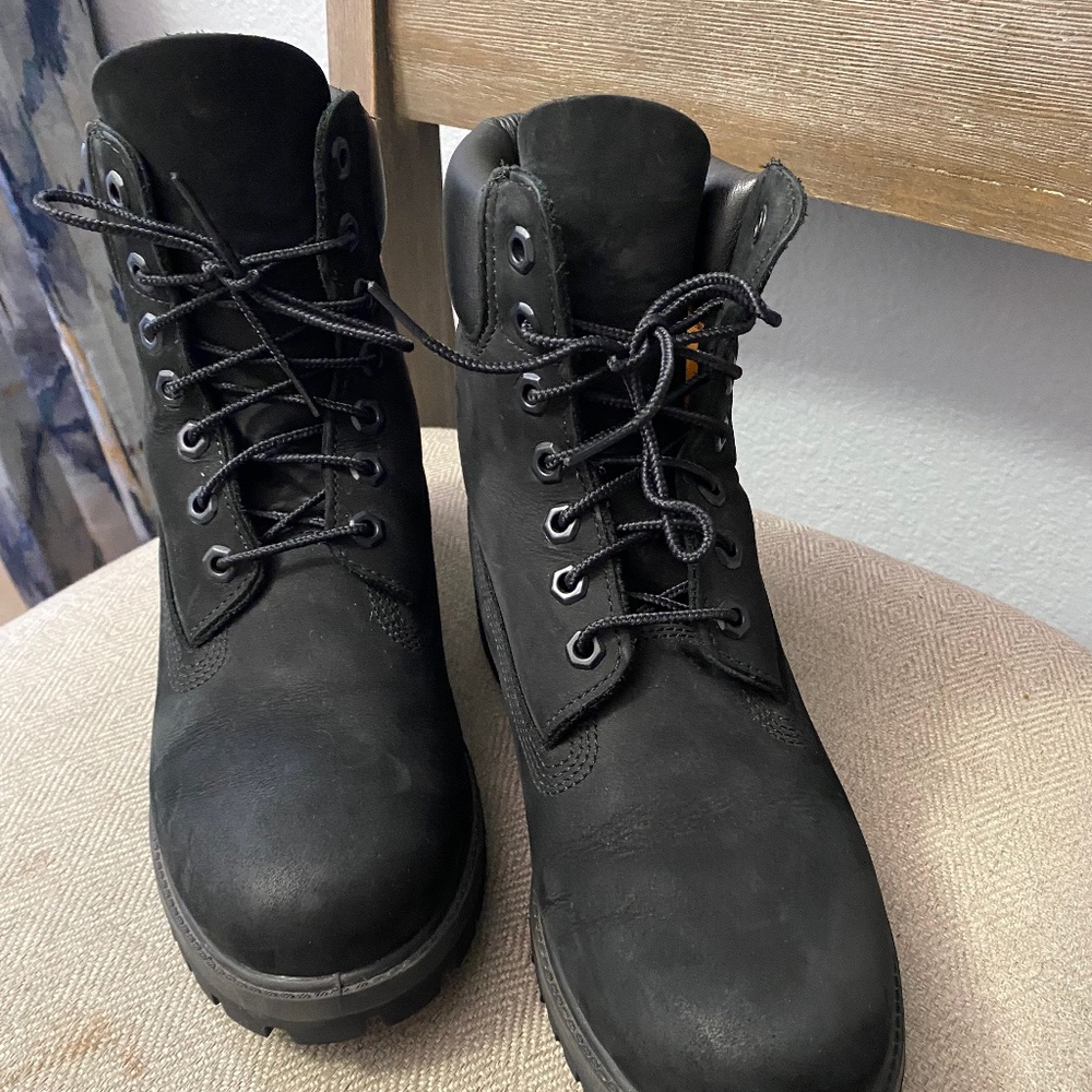 Black Timberland Waterproof Boots